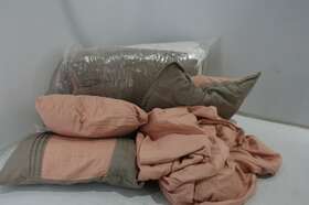 Bcs06707-an Chic Home Emily Comforter Set Floral Embroidered Bag Bedding