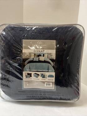 Cs8134 Chic Home Design Osnat 10 Piece Comforter Set - King