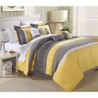 Chic Home Euphrasia 12-piece Bed-in-a-bag Comforter Set Yellow King