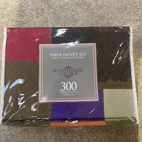 83503671 Christian Siriano 3pc Twin 300 Thread Count Cotton Sateen Duvet Set Marrakesh