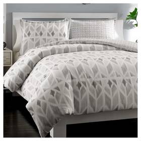 50598769 City Scene Gray Duvet Cover Set Twin -