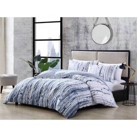 80813567 City Scene King Sokal Comforter And Sham Set Indigo Blue -