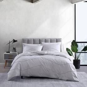 84240540 City Scene Twin Chloe Solid Comforter And Sham Set Gray - Microfiber