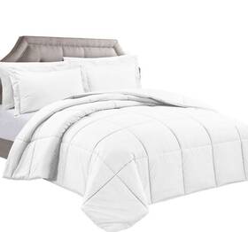 Clara Clark 700814136154 Comforter Set Full/queen Solid White