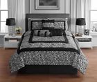 Gg-8224085 Classics Victoria Set Black Zambia King 7-piece Comforter