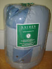 Clifton Ralph Lauren Twin Comforter And Standard Sham Set Blue Stripe 886087104677
