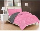 Cmf-q-pnk-gry Elegant Comfort Down Alternative Pink And Gray Reversible 0819352021423