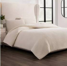 1824128 Cococozy 3-piece Comforter Set Plush Boucl Textured Hypoallergenic - King Size