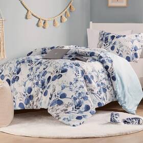 Cod10-1146 Codi Floral Twin Comforter Set For Teen Girls Spring Lavender Bedding Sets W