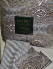 Colchester Ralph Lauren 400 Mist Paisley Blue Brown Queen Comforter 4 Pc Set 738736343008