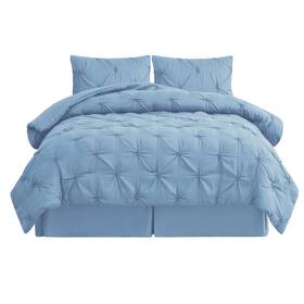 Cosp251846 Collections Etc Classic 4-piece Spring Pintuck Comforter Set