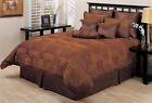 419299 Color Set Comforter Arizona Id Queen 9 Pc Wine