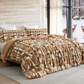 Coma Inducer 843249131681 Oh Deer - Oversized Comforter Set Fawn Brown