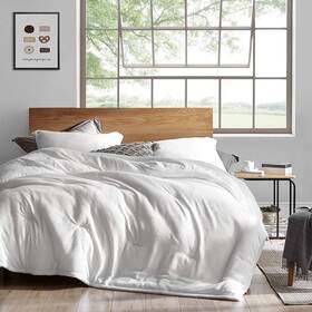 Coma Inducer 843249141017 Touchy Feely - Oversized Comforter Set White Queen Standa