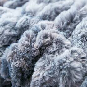 Coma Inducer 843249142687 Badland Wolf - Oversized Comforter Set Blue Queen