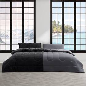 Coma Inducer 843249185400 Opposites Attract - Oversized Comforter Set Plush Volcanic