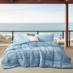 Coma Inducer 843249193764 Beachfront Avenue - Oversized Cooling Comforter Set Smoke Blue