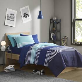 Comfort Spaces 022164303292 Twin Comforter Sets With Sheets - Bed In A Bag 6 Pieces Teen Bedding Twi