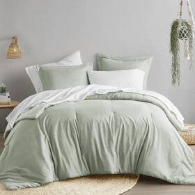Comfort Spaces 022164335392 Set 3pcs 1 Microfiber Comforter 2shams Farmhouse Bedding For All Se