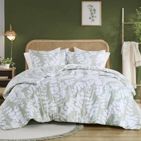 Comfort Spaces 022164335545 Queen Comforter Set Breathable Microfiber Sets Rev