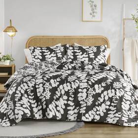 Comfort Spaces 022164335576 Queen Comforter Set Breathable Microfiber Sets Rev