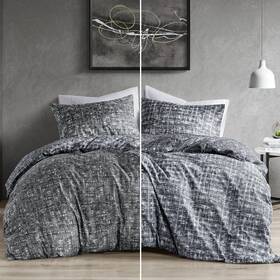 Comfort Spaces 022164335705 King Comforter Set - Grey Bedding For All Season Ultra Soft 3 Pieces Reversi