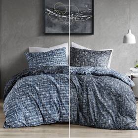 Comfort Spaces 022164335712 Twin Comforter Set - Blue Dorm Bedding For All Season Ultra Soft 2 Pieces Re