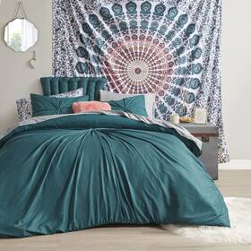 Comfort Spaces 086569579157 17 Piece Bed A Bag Comforter Set Include Sheets 2 Side Pockets - All Seas