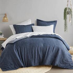 Am10-0067 Comfort Spaces Twin Comforter Set - 2pcs 1 Microfiber And 1shams Farmhouse Bedding