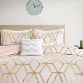 B07d1b7qpq Comfort Spaces Vivian Comforter Set Ultra Soft All Season Lightweight Modern