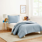 08961102691195 Comforter Set Washed Denim Organic Cotton Twin Light Blue 2-piece Gap Home Kids