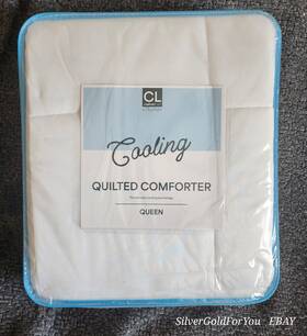 Comfortlab 748279201604 Amy Miller Cooling Quilted Comforter Queen 86 Inch X 100% Polyester