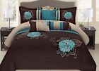 Comin16ju007294 Goldenlinens Brown Turquoise Or Grey Yellow Western Style 079200920074
