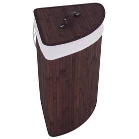 Corner Bamboo Hamper Laundry Basket-brown - Color Brown 940350864485