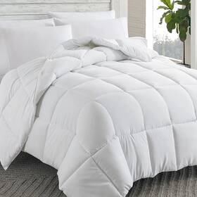 Cosybay 445039393397 Down Alternative Comforter White Queen - All Season Soft Quilted Quee