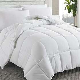 Cosybay 791280175921 Down Alternative Comforter White Full - All Season Soft Quilted Fu