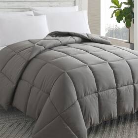 Cosybay 791280176003 Down Alternative Comforter Dark Grey Full - All Season Soft Quilted F