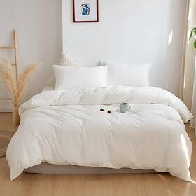 B087wgvsb8 Cottonight White Comforter Set King Bedding Plain Solid Color Blanket Quil