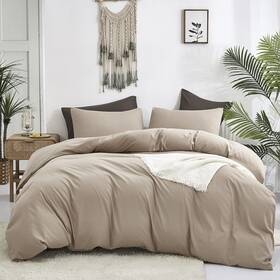 B0bf3cf16m Cottonight Khaki Comforter Set Twin Cream Coffee Bedding Dark