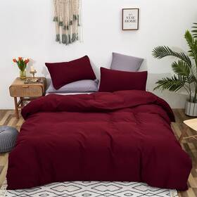B0bf9rnhq3 Cottonight Burgundy Comforter Cal King Claret Wine Red Bedding Set California