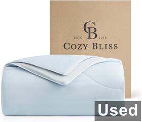 Fb722t Cozy Bliss Cooling Comforter King Size Dual-sided Ultra-soft 90 Inch X 106