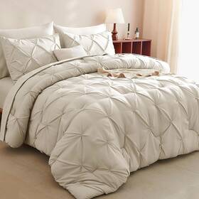 Cozylux 054621117470 Queen Size 7 P S Sheets Pillowcases Pillow Shams Comforter Bedding Set