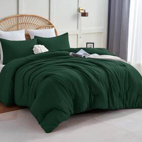 Cozylux 840175608348 King Size Comforter Set 3 Pieces Breathable Quilted Bedding Luxury Fluffy Soft