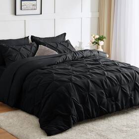 Cozylux 840175611089 Twin Xl Comforter Set - 5 Pieces Black Extra Long Bedding With Sheet