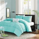 Cristy Queen Full Comforter Set 4 Pc Blue Turquoise Tiffany Soft Shams Pillow Bedding 605349125867