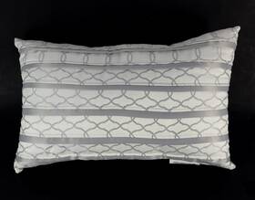 Croscill 083013335239 Isla Grey Boudoir Pillow 21 Inch X 14 New