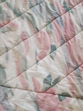 6702 Croscill Vtg Sedona 80s King Bedspread Comforter Bed Watercolor 90 X 102 Brush