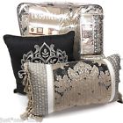 Croscill Augusta Queen Comforter 8pc Set Nwt Medallion Floral Taupe Silver Grey 083013236369