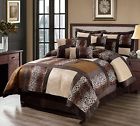 Cs-406-k Kinglinen Piece Comforter Set Leopard Cozy Faux Fur 708812166661