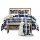 Cs10-0410 Comfort Spaces Aaron Sherpa Comforter Set Throw Combo 675716985097